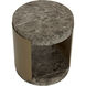 Cavette 21 X 19 inch Marble Look / Dark Emperador Outdoor End Table